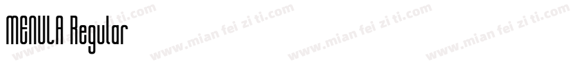 MENULA Regular字体转换
